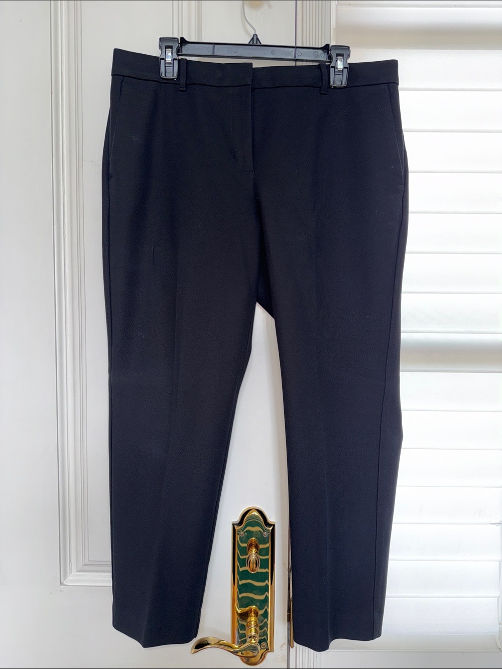 Ann Taylor Black Straight-Leg Dress Pants